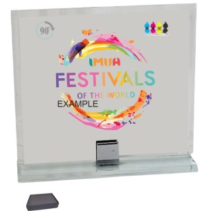cod. 25.708D - Trofeo cristallo 22x20x1