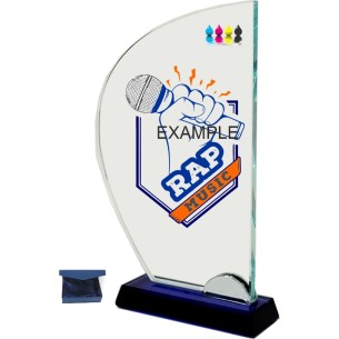 cod. 25.709.6 - Trofeo cristallo 16x26x1 m6