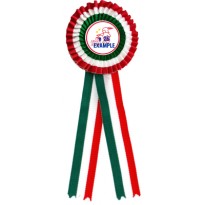 Coccarda ITALIA cm 17x6,5 f5