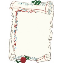 cod. 26.053A - Pergamena personalizzata 42x30 min. 30 pz Made in Italy