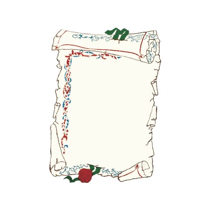 cod. 26.054A - Pergamena personalizzata 30x21 min. 30 pz Made in Italy