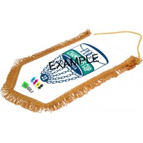 Gagliardetto pentagonale 26x34 f9