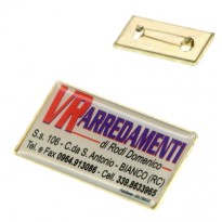 Conf. 50 distintivi neutro mm 33x20