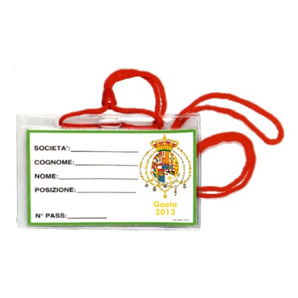 cod. 26.575 - Badge neutro cm 11x8 - min. 20 pz