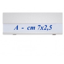 Badge neutro cm 7x2,5 - min. 10 pz