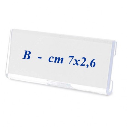 cod. 26.579B - Badge neutro cm 7x2