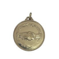 cod. P.AM.M3201S - Medaglia amicizia stretta mano mm 32 stock