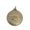 cod. P.AM.M3201S - Medaglia amicizia stretta mano mm 32 stock