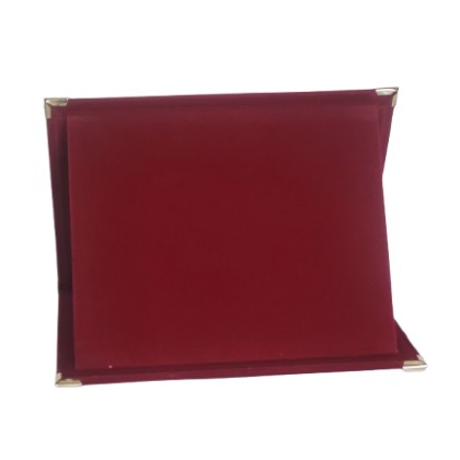 cod. P.AS25.002 - Astuccio cartella bordeaux 25x19 con imperfezioni