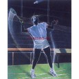 cod. P.BAD03 - Cornice con Poster Badminton 24x18
