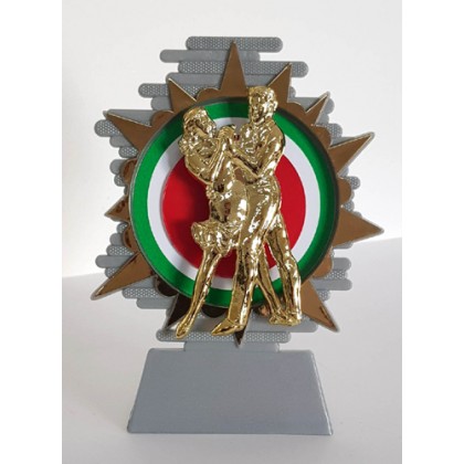 cod. P.BAL14 - Trofeo ballo latino americano cm 14