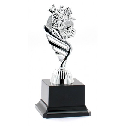cod. P.BAL16.55S - Trofeo ballo coppia cm 18 stock