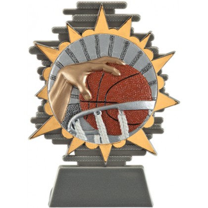 cod. P.BASK25.800.10 - Trofeo basket pallacanestro cm 14