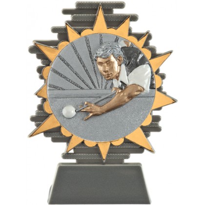 cod. P.BI25.800.13 - Trofeo biliardo cm 14
