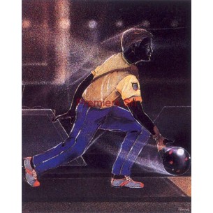 cod. P.BO14 - Cornice con Poster Bocce 24x18