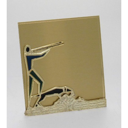 cod. P.CAC03 - Targa ott. Caccia cm 10