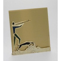 Plate bras. hunting cm 10,5x9,5