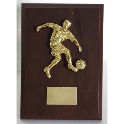 cod. P.CAL154 - Targa legno calcio cm 15