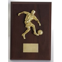 cod. P.CAL154 - Targa legno calcio cm 15