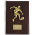 cod. P.CAL154 - Targa legno calcio cm 15