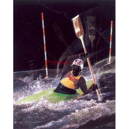 cod. P.CANOA01 - Cornice con Poster Canoa 24x18