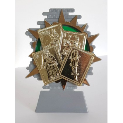 cod. P.CAR04 - Trofeo carte Francesi cm 14