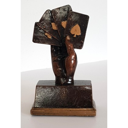 cod. P.CAR16.507 - Trofeo Carte Francesi cm 11