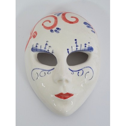 cod. P.CARN08 - Maschera in ceramica cm 11