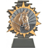 Trofeo cavallo ippica cm 14