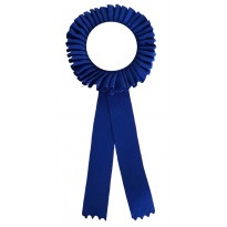 Coccarda blu cm 21x9 int. cm 5