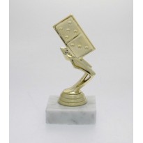 cod. P.DO01 - Trofeo Domino cm 13