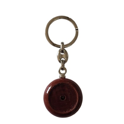 cod. P.GAD.P23 - Portachiavi mm 90x35 legno/acciaio