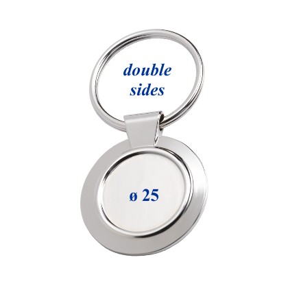 cod. P.GAD23.141 - Portachiavi acciaio int. 25