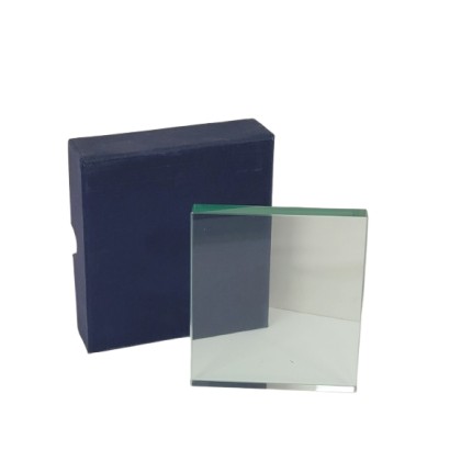 cod. P.GAD62 - Fermacarte targa in cristallo cm 10x8