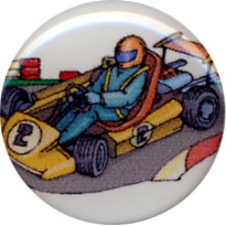 cod. P.GOK23.X.101 - Adesivo resinato mm 25 Go-kart