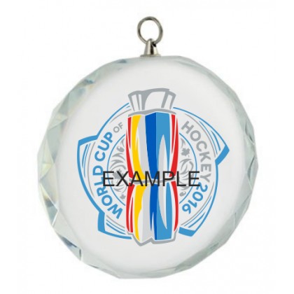 cod. P.M70.25700 - Medaglia in cristallo mm 70x10