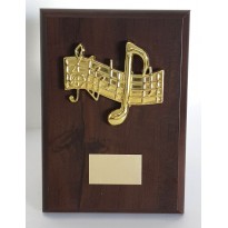 Targa legno musica cm 15,3x10,8