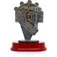 cod. P.MU17.310 - Trofeo musica cm 21