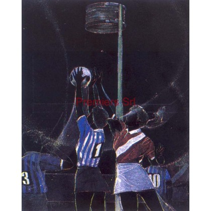 cod. P.NE02 - Cornice con Poster Netball 24x18