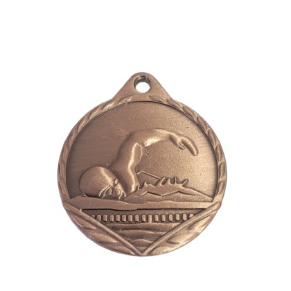 cod. P.NU.M3201 - Medaglia nuoto mm 32
