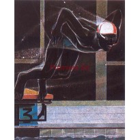 Cornice con Poster Nuoto 24x18