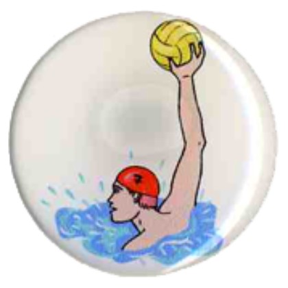 cod. P.PALN23.X.94 - Adesivo resinato mm 25 Pallanuoto