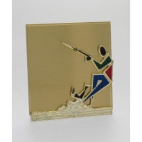 Targa ott. Pesca cm 10,5x9,5