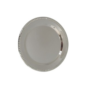 cod. P.PIA10.02 - Piatto economic silver cm 10