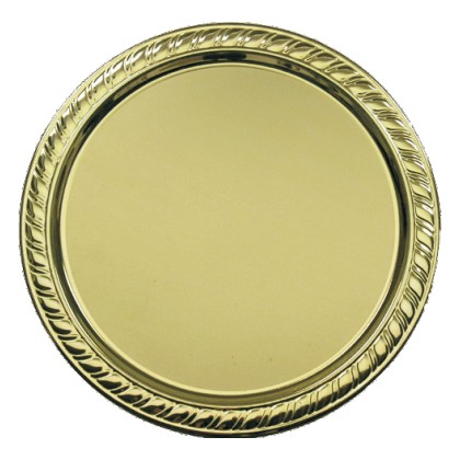 cod. P.PIA22.003GK - Piatto alluminio cm 11