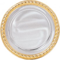 Flat silver + gold 18 cm