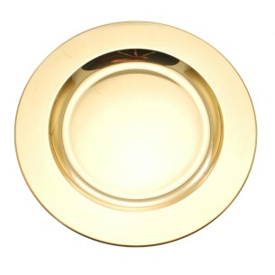 cod. P.PIAQ18.04 - Piatto ottone cm 18