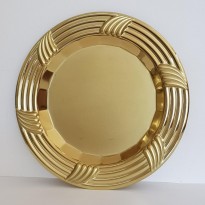 cod. P.PIAQ22.01 - Piatto silver cm 22