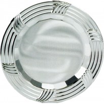 cod. P.PIAQ22.095 - Piatto argentato cm 29