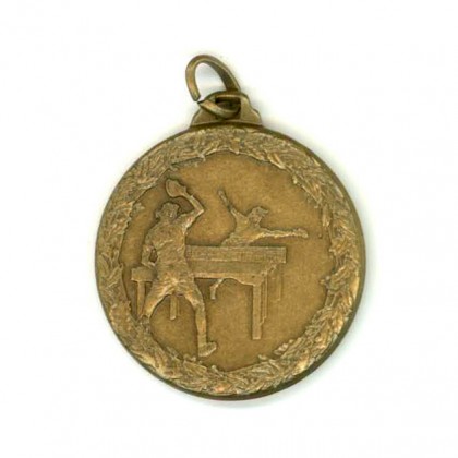 cod. P.PIN.M01 - Medaglia tennis tavolo Ping Pong cm 3